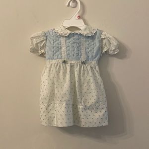 Vintage Polly flinders hand smocked dress size 12 months